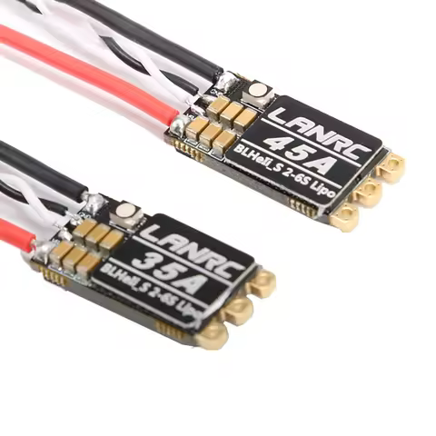 LANNRC BLHeli_S 35A /45A Brushless ESC Built-in Programmable RGB LED D-Shot 150/300/600 ONESHOT125 2