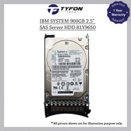 IBM System X3650 M4 X3550 M3 900GB 2.5" SAS 6Gbps 10K Server Hard Disk Drive HDD 81Y9650 81Y9651