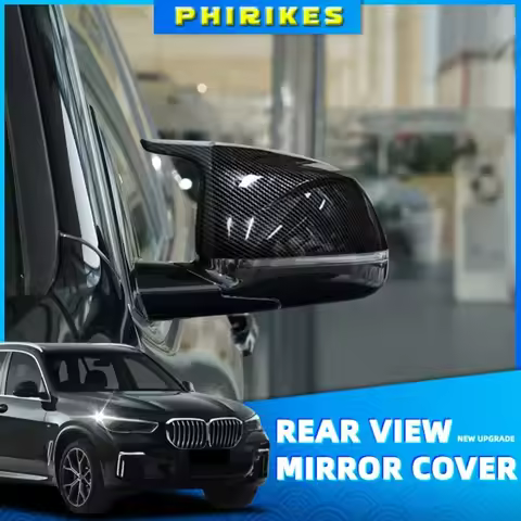 High Quality Horn Bright Black 1:1 Replacement Mirror Caps M Style Mirror Cover for BMW X5 F15 X6 F1