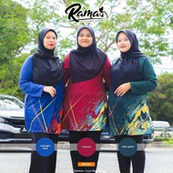 🔥Rama Edition Plus size 3XL-6XL , Tshirt Muslimah serbaguna ,tshirt sukan labuh