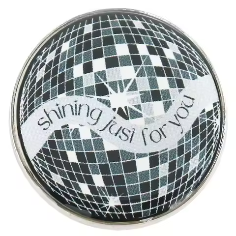 Shining just for you mirrorball Lyrics Singer Classic Badge Folklore Album Surroundings Metal Pin Gi