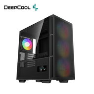 DEEPCOOL CH560 DIGITAL 黑 玻璃透側機殼 (E-ATX/Type-C/智慧溫控顯示/內建風扇前3後1/顯卡380mm/塔散175mm)