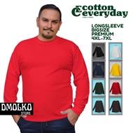 Bigsize Jumbo Plain Long Sleeve T-shirt Size 4XL - 7XL
