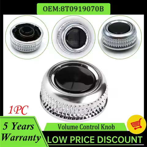 For Audi A4 A4L B8 S4 A5 S5 Q5 RS4 RS5 1PC New MMI Multi Media Volume Adjustment Knob Control Panel 