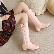 Girls Boots High Boots Girls High Heels Princess Leather Boots