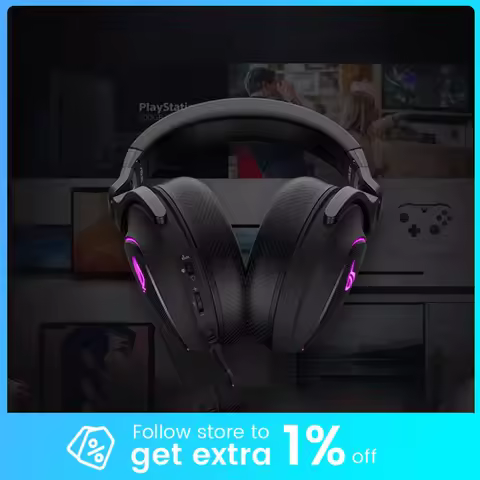 ROG Delta Wireless Headphones Three Modes 50mm Titanium Diaphragm DualFlow Gaming Earphone Light Wei