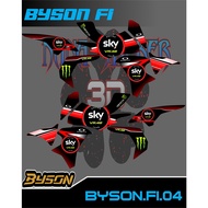 STRIPING STICKER BYSON FI STICKER BYSON FI NEW STICKER LIS LIST BYSON FI CODE 04
