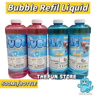 500ml Bubble Water Refill Liquid Bubble Solution Bubble Water Soap Foam Soap Water Bubble Stick