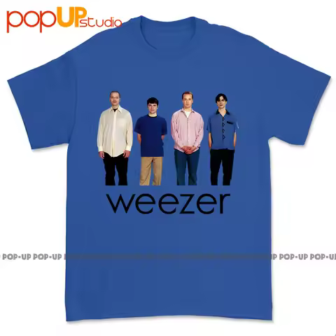 Original 90S Weezer Teal Shirt Size Xs-5XL