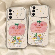 Pink Apple Case for Samsung A57 A56 A27 A07 A17 A37 A55 A06 A05S A05 A55 A54 A36 A26 A35 A34 A25