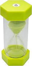 TeacherFav Sand Timer for Kids- 5 Minute Green -5 inches Hour Glass Acrylic Covered for Classroom, H