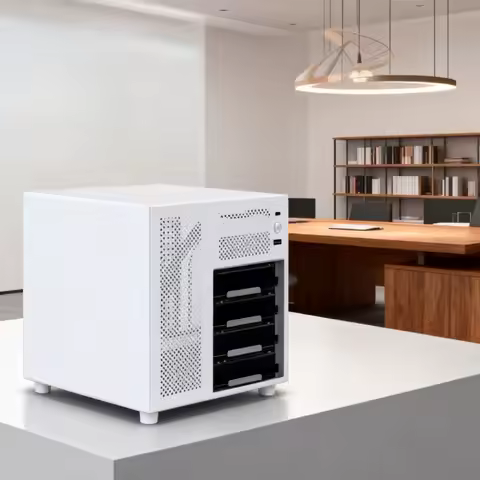 Ursa Minor 4-Bay NAS Enclosure with Backplane for ITX Motherboard SFX/SFX-L Power Supply Flying Bull