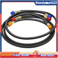 1.8M 3 Set Black Anti-Explosion Refrigerant Tube 1.8M 3 Pcs Refrigerant Tube Hose Tube Kit for R12, 