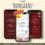 Kad Digital Kahwin | Wedding Invitation Video Card | RSVP E-Invitation | Kad Jemputan Digital | KAHW