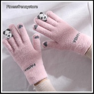 [FF] 1Pair Women Warm Winter Touch Screen Gloves Stretch Knit Mittens Wool Full Finger Female Croche