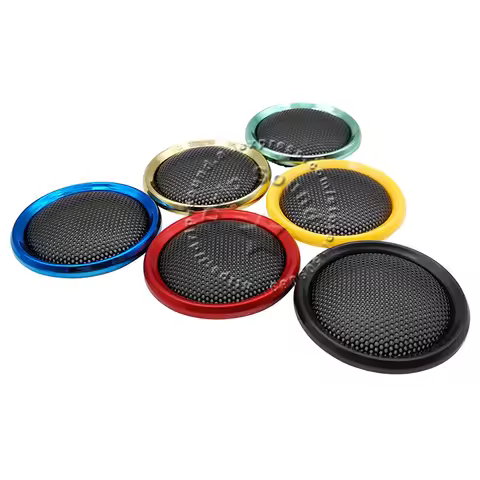 2pcs For 1" inch 43mm Car Audio Speaker Conversion Net Cover Decorative Circle Metal Mesh Grille