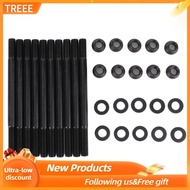 Treee Cylinder Head Stud Kit  Nuts ARP 208-4305 for Honda Civic 1996-2000 D16Y7 D16Y8