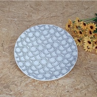 00113 Edelweiss Ceramic Dinner Plate Ceramic Plate/ Flat Dinner Plate/ Ceramic Dinner Plate/ Ceramic