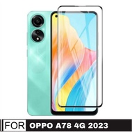 Screen Protector Black Edge for Oppo A78 4G / Oppo A78 5G Tempered Glass 9D