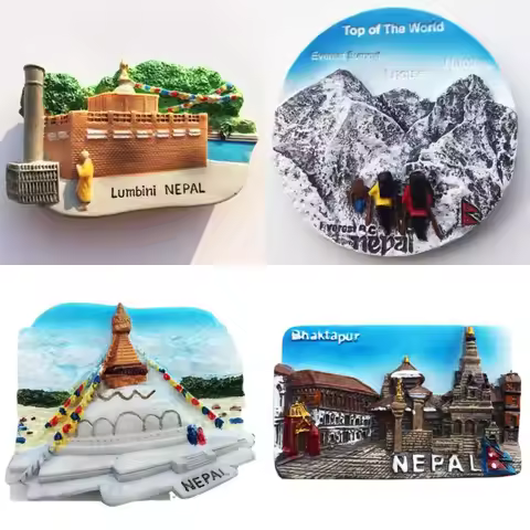 Nepal Fridge Magnets Kathmandu Bodhnath Stupa Lumbini Mount Everest Travelling Souvenirs Fridge Stic