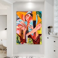 Perilla-Citon Dana Schutz “แต่งตัวได้ทุกในครั้งเดียว》ภาพโปสเตอร์ตกแต่งผนังงานศิลปะภาพเขียนสีน้ำมันบน