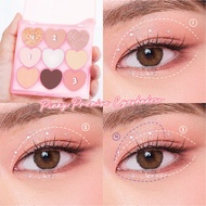 (FREE GIFT!) - Fanbo Love Letter Eyeshadow Palette Longlasting Highly Pigmented