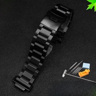 สายนาฬิกาหนังสแตนเลสสำหรับผู้ชาย Casio G-SHOCK GA110 100 120 GA710/700 สายนาฬิกาหนังสแตนเลสแบบปรับแต