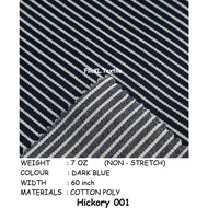 Hickory Jeans Fabric Hickory Stripe Denim Material Hickori Jeans Hickori Stripe Stripe