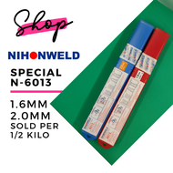 NIHONWELD WELDING ROD N-6013 2.0MM/1.6MM SPECIAL NIHONWELD WELDING ROD FOR MILD STEEL  (1/2 KILO)
