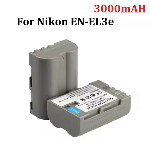 3000mah EN-EL3E ENEL3E Li-ion Battery EN EL3e Camera Bateria for Nikon D50 D70 D70s D80 D90 D100 D20