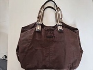 Agnes b 三層尼龍手提/肩背包