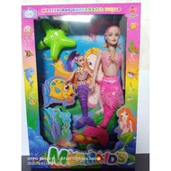 B753 mermaid dolls, contents 2 mermaid doll/s mermaid doll/s, contents 2 pcs, box packaging