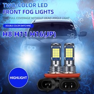 2pcs H8 H11 H16(JP) LED Bulb 6000K Super White 24V Car Fog Light Day Night Driving Running Light Lam