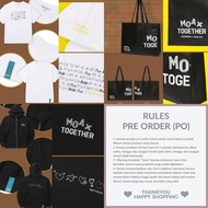 PO TXT FANLIVE MOA X TOGETHER TSHIRT ZIP UP HOODIE/ UNOFFICIAL BAG/