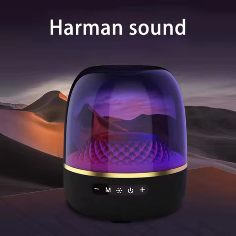 High Power Bass Sound Box 9D Surround Sound Column Aura Studio 4 Pro Full Screen Transparent Bluetoo