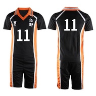 Great experience◐♨❧Anime Haikyuu Pakaian Sukan Jersi Baju Haikyu Seluar Kelab Sekolah Menengah Karasuno Kostum Cosplay P