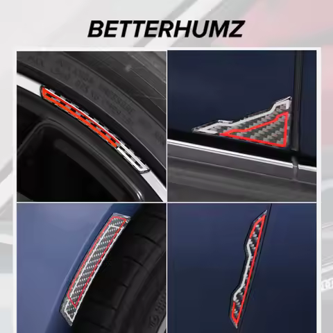 For Audi A4 B8 B9 A3 8Y S3 A6 C6 C8 A5 Q3 Real Carbon Fiber Car Rearview Mirrors Anti-Collision Trim