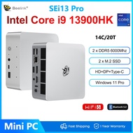 【HOT】Beelink SEi13 Pro Intel Core i9-13900HK Bulit-in Speakers Microphone Triple-display Output