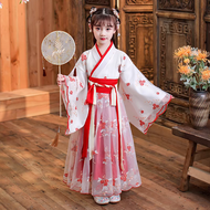 Full Set Chinese Hanfu Dress Costume for Kids Girl Cosplay United Nation China Traditional Outfit Ch