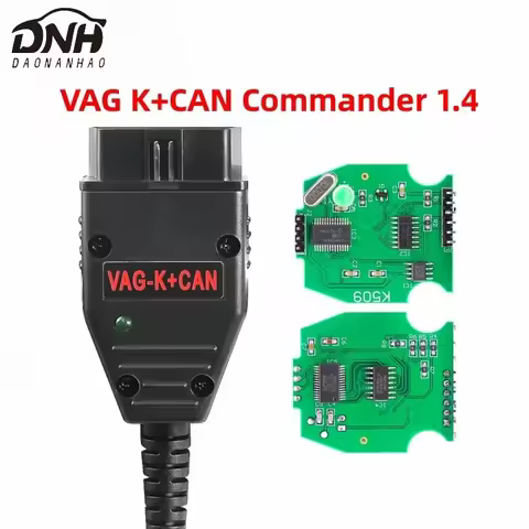 VAG K+CAN Commander 1.4 FTDI FT232RL PIC18F25K80 Full Chip OBD2 Diagnostic Tool For VW AUDI Odometer