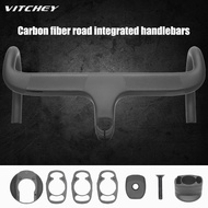 Vitchey Full Carbon handlebar carbon dropbar Road Bike Integrated Handlebar. Inner wiring handlebar 