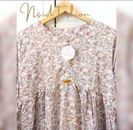 MINI DRESS WANITA RAYON MOTIF TERBARU PAKAIAN WANITA MUSLIM MODERN DAN KEKINIAN