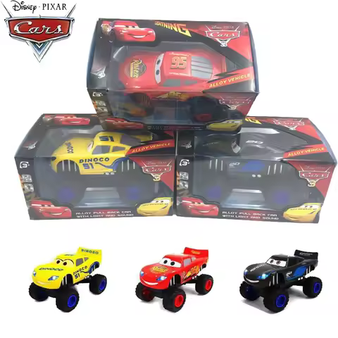 Disney Pixar Cars 3 big wheels lightning McQueen Black Storm Jackson Cruz Ramirez sound and light To