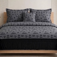 Bedsheet set bed cover LITLE SHIP X BLACK size 90X200 120X200 160X200 180X200 200X200