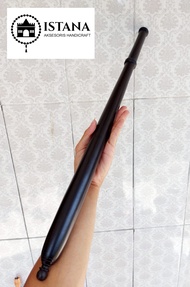 tongkat pentungan bahan kayu galih kelor hitam