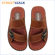 Streetwalk Footwear Marikina Made Sandals for Men Casual Brown Leather Sandals for Men Balat na Sand