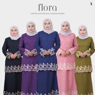 FLORA (Moden) - Baju Kurung Moden Embossed Sulam Keliling by ANAAYA