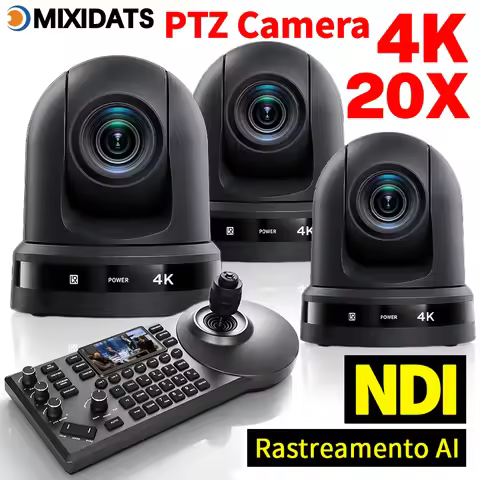 4K NDI PTZ Camera 1-10pcs 20X Zoom Video Conference Camera for Church Business Meeting Optional 1 Co