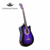 38-Inch Purple Acoustic Guitar 38-Inch Gradient Color Suitable For Beginners