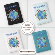 MY PROPERTY GLOBE Passport Cover passport wallet passport Cover/ travel wallet